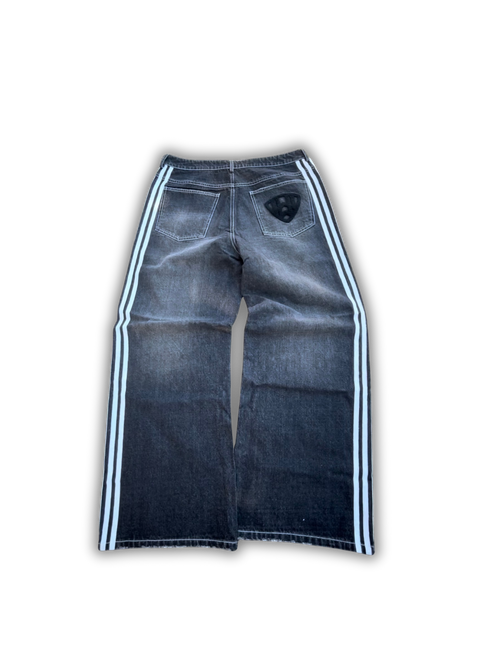 BAGGY JEANS - STRIPED